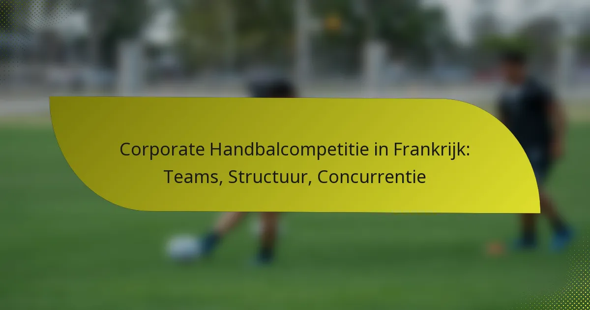 Corporate Handbalcompetitie in Frankrijk: Teams, Structuur, Concurrentie