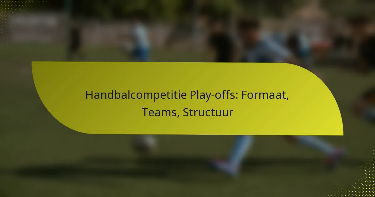 Handbalcompetitie Play-offs: Formaat, Teams, Structuur