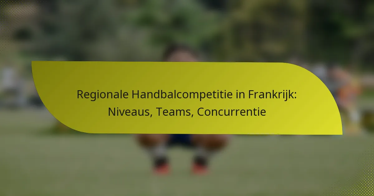 Regionale Handbalcompetitie in Frankrijk: Niveaus, Teams, Concurrentie